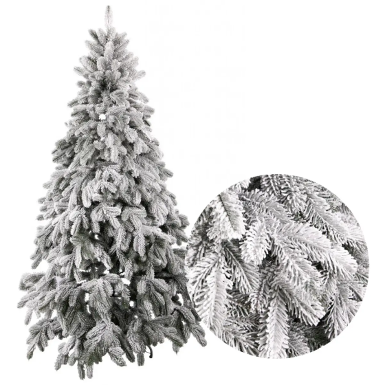 Литая Бельгийская елка с густой хвоей (Заснеженная) 1.9м Киев