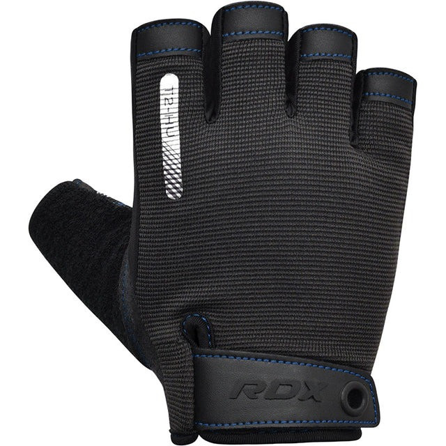 Перчатки для фітнесу RDX T2 Half Blue M Кам'янське - фото 2