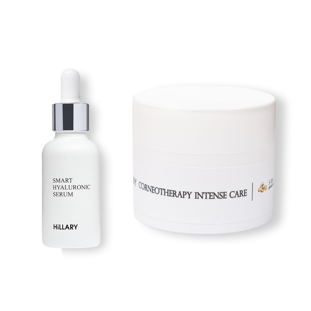 Гіалуронова сироватка Smart Hyaluronic + Крем для всіх типів шкіри Corneotherapy Intense Сare 5 oil’s Київ - фото 1