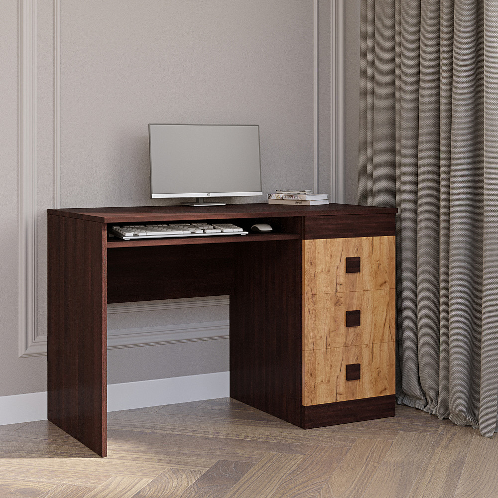 Стол письменный Эверест Соната венге темный + дуб крафт золотой (DTM-2175) Львов - изображение 2