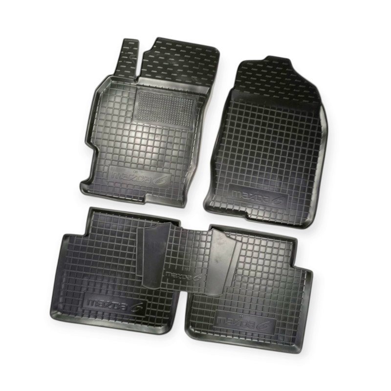 Килимки Мазда 6 II (2008-2013) борт 2,5 см, з перемичкою салону Мукачево - фото 1