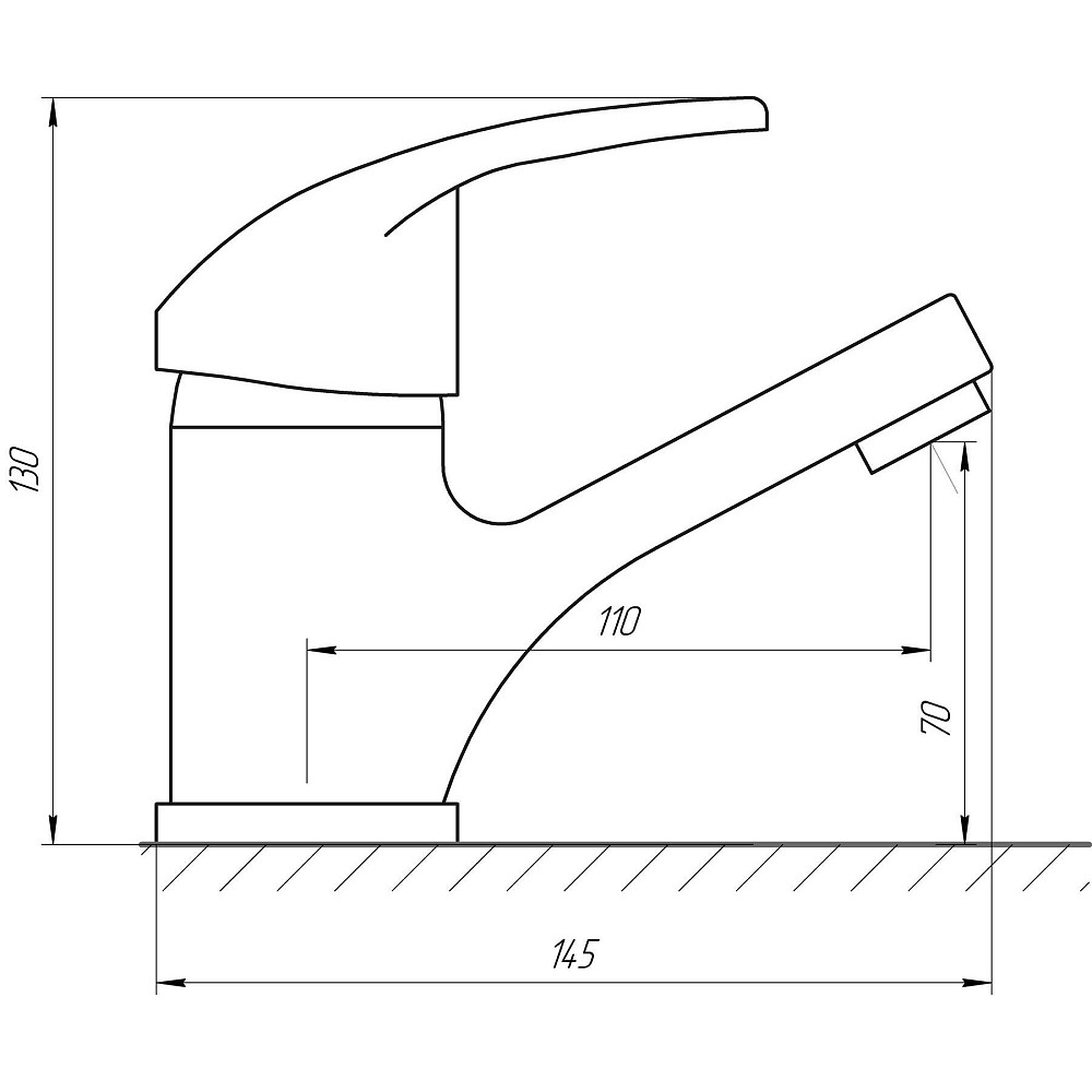 Змішувач для умивальника Globus Lux Caprice GLCA-0101 Луцк - изображение 5