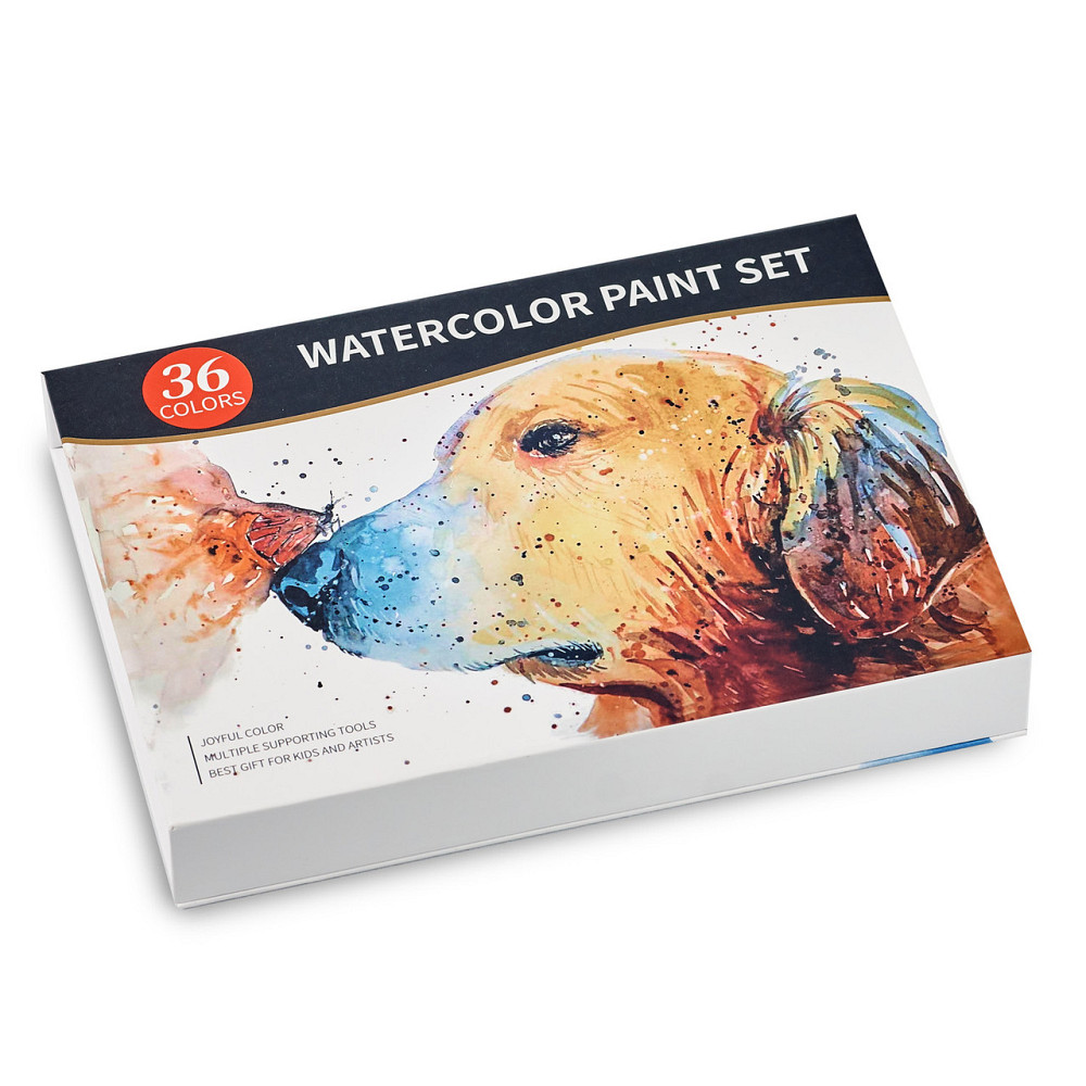 Подарунковий набір акварельних фарб для малювання Professional Paint Set 36 кольорів у металевому пеналі. Кам'янець-Подільський - фото 8