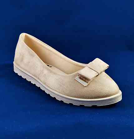 . Жіночі Балетки Бежеві Замшеві Мокасини Туфлі (розміри: 36) — 151 Дніпро