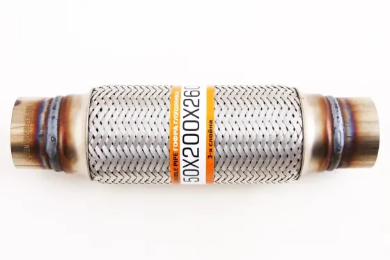 Гофра глушника Lanos 1.5 3-шарова з фланцями (50*200*260) Вінниця