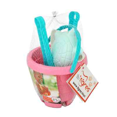 Іграшка для піску Tigres Вежа еластична 5 елементів рожевий (39509) Вінниця