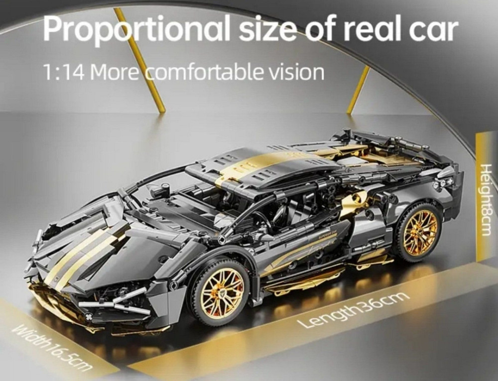 Конструктор 1в1 Lamborghini Sian Technic Lego з Керуванням 1280 + шт. Харків - фото 5