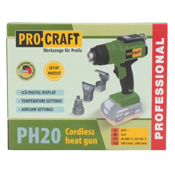 Акумуляторний фен промисловий Procraft PH20 (без акб та зп) Коломия