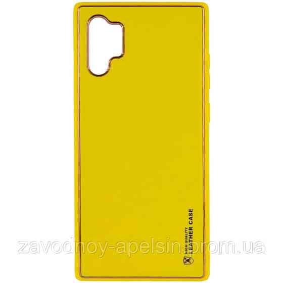 Samsung N975 Note 10 plus Шкіряний Чохол Epik (жовтий) Одеса