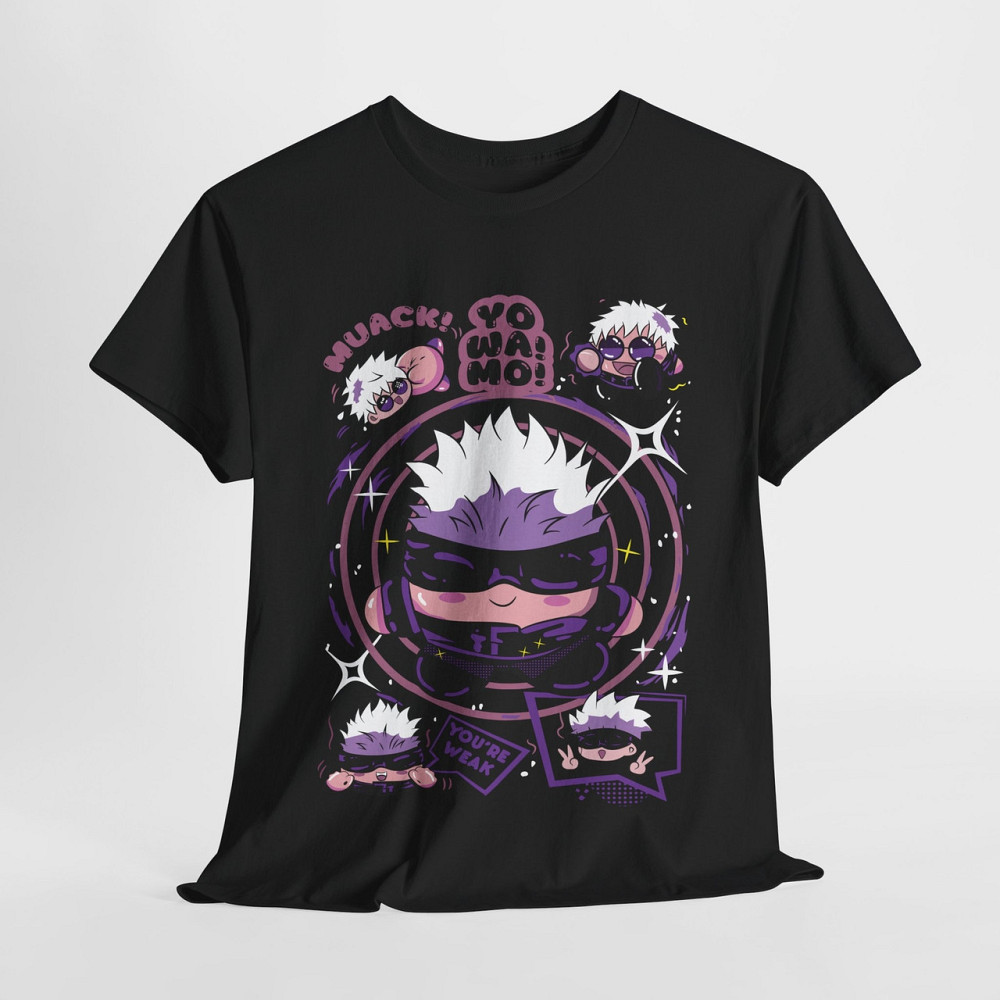 Футболка аниме Саторо Годжо Гаминг Джапан оверсайз (S/M/L) Черний AnimeJ0786 Днепр - изображение 6