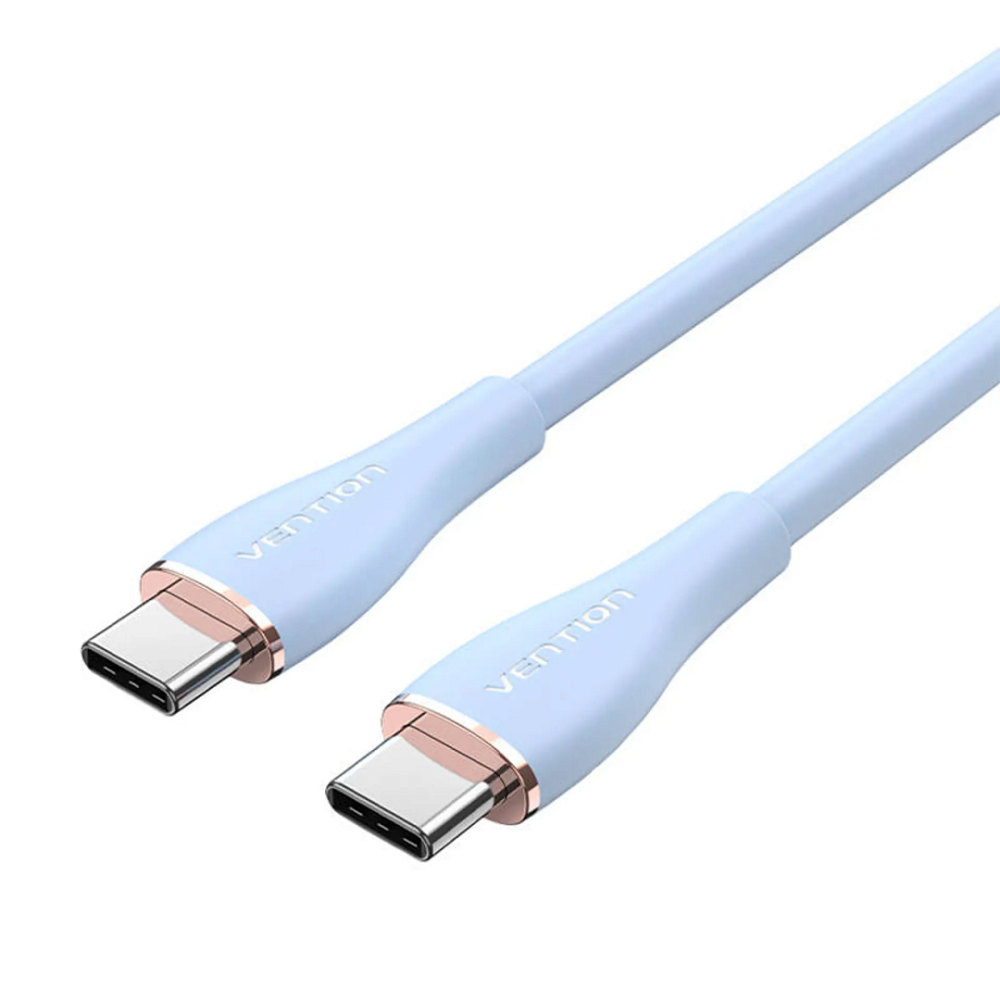 Кабель USB-C 1.5м, синий, силиконовый Киев - изображение 6