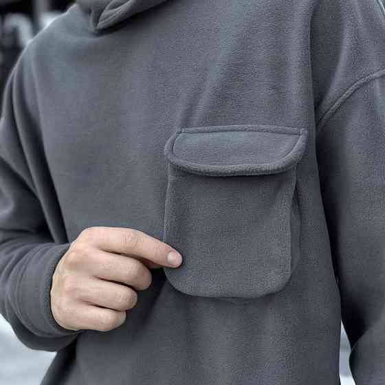 Темно-сірий спортивний костюм осінь зима Pobedov Winter. Теплий зимовий чоловічий спортивний костюм Київ