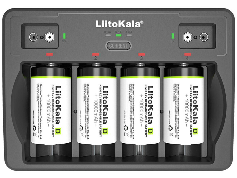 Універсальний зарядний пристрій Liitokala Lii-D4 на 4 канали (Li-ion, NiMH + NiCD + крона) Type-C Вінниця - фото 1