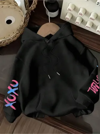 Худі жіноче, світшот чорний, модна толстовка 2700265380 розмір 42 Дніпро