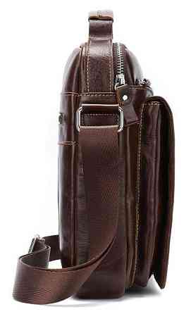 Сумка чоловіча шкіряна Vintage 14846 Коричнева Київ