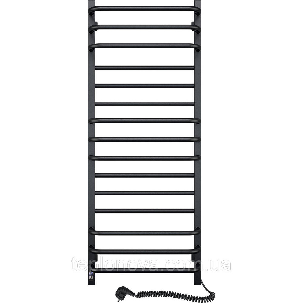 Сушарка для рушників електрична Navin Грандіс 480х1200 Sensor з Wi-Fi права, чорний муар Чернівці - фото 3