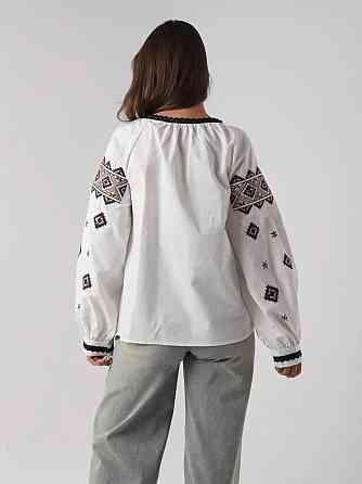 Женская современная вышиванка  80% хлопок, 20% полиэстер 44 Одесса