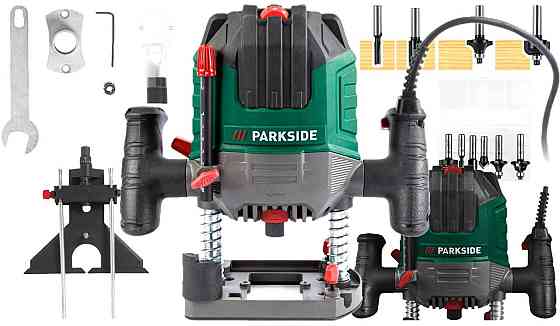 Ручний фрезерний верстат Parkside POF 1200 D-3 (1200 Вт, регулювання швидкості, набір фрез, Німеччина) Киев