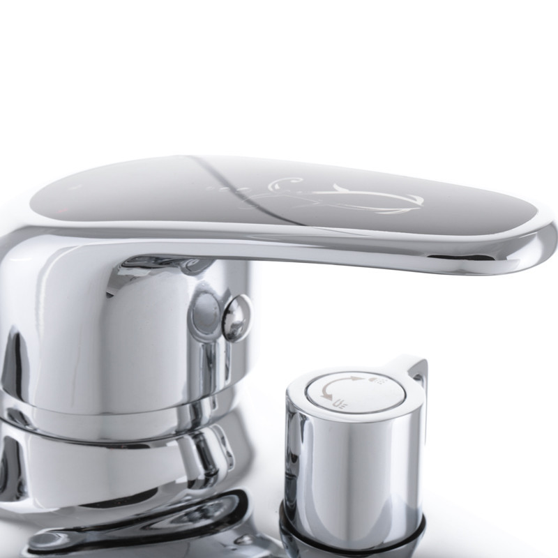 Змішувач для ванни Haiba Magic 009 з чорною ручкою HB0696 Харків - фото 4