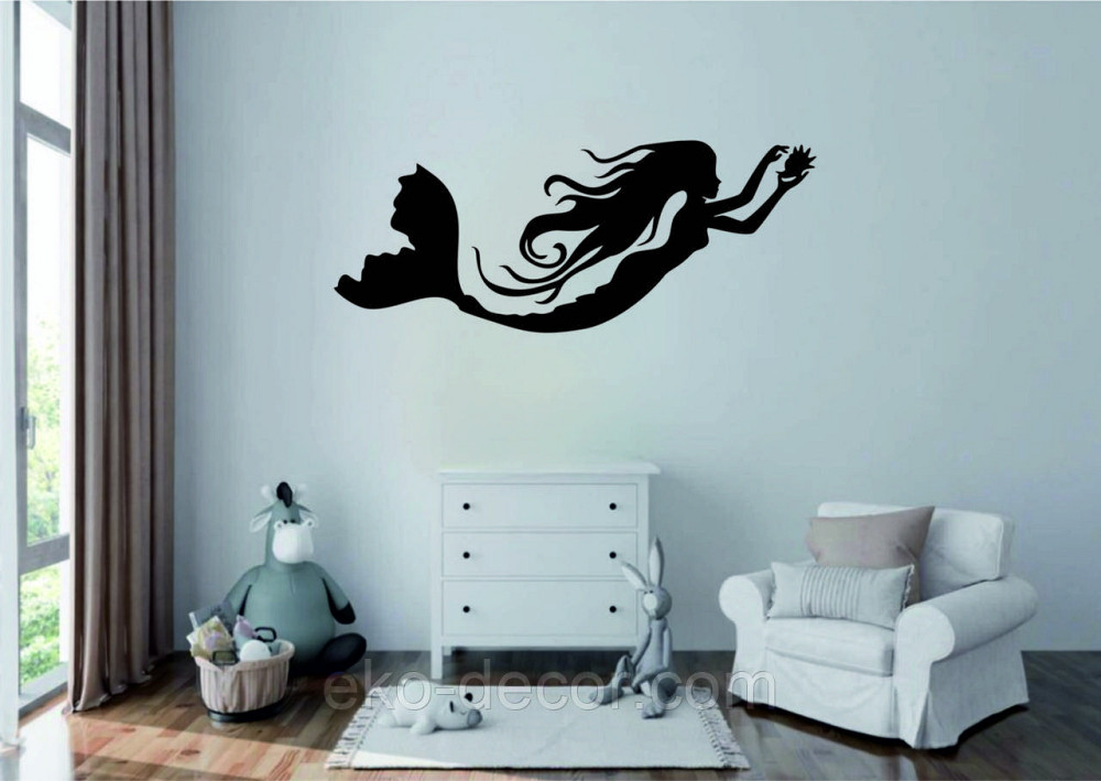 Декоративне настінне 3D Панно «Русалонька» Декор на стіну з об'ємом Київ - фото 6