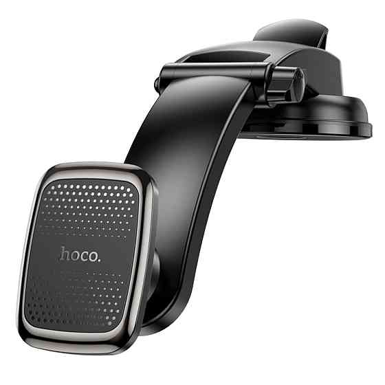 Тримач для мобільного HOCO CA107 Center console magnetic car holder Black Metal Gray Киев