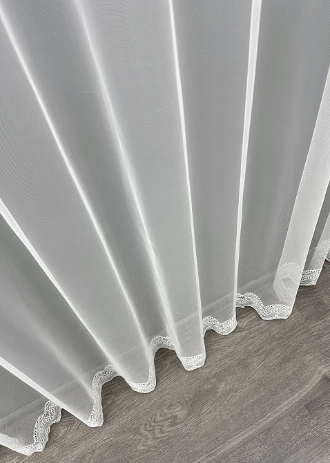 Тюль VR-Textil 1827т Грек-сітка з вишивкою та люрексом колір Молочний 400х270 см (42-1082) Київ - фото 8