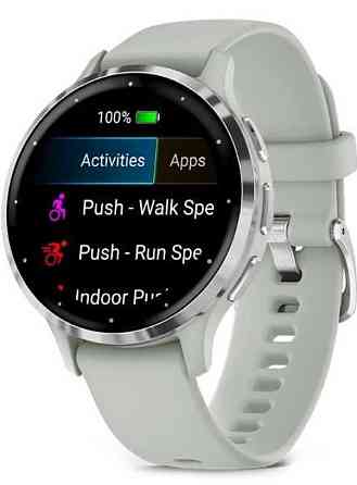 СМАРТ-годинник: Garmin Venu 3S Silver S. Steel Bezel w. Sage Gray Case. Київ