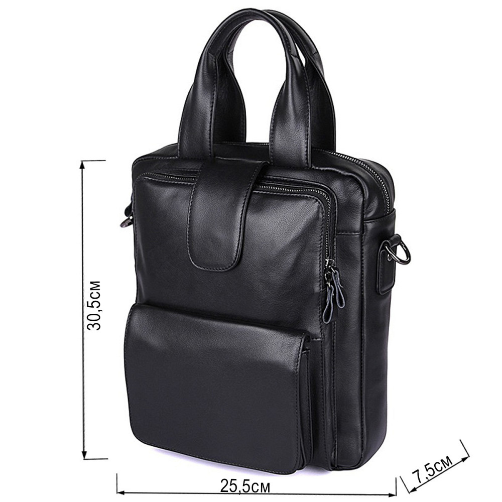 Сумка чоловіча Vintage 14479 Чорна Київ - фото 3