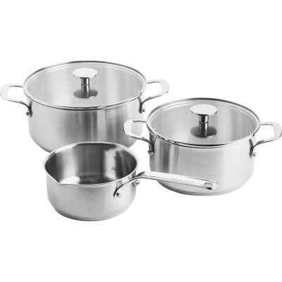 Набір посуду KitchenAid 5 предметів 16/20/24 см 1,5/3,1/4,8 л (CC005088-001) Вінниця - фото 1
