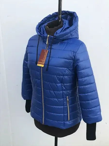 Жіноча стильна демісезонна куртка з трикотажним манжетом. Куртка весна-осінь. 42-58р Київ - фото 6