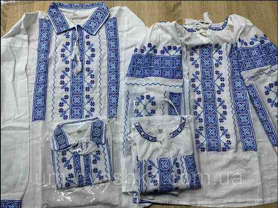Жіноча лляна вишиванка "Сніжна" Кривий Ріг