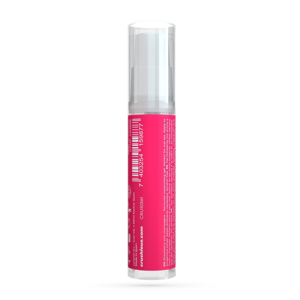 Оральный лубрикант Crushious Strawberry Champagne, 10 мл Sex Aura Киев - изображение 6
