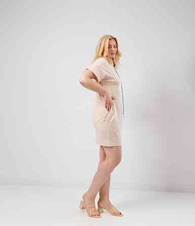 Летнее платье с карманами Nirvana 50-52, Бежевый Киев