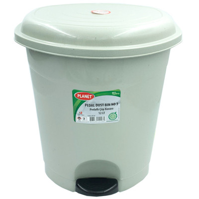 Контейнер для сміття Planet Household №3 з педаллю сірий 12 л (10341) Вінниця - фото 2
