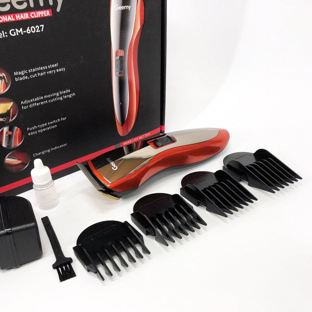 Професійний тример з набором насадок, Стильна машинка для стрижки, Електробритва для стрижки голови RI-27 Івано-Франківськ - фото 3