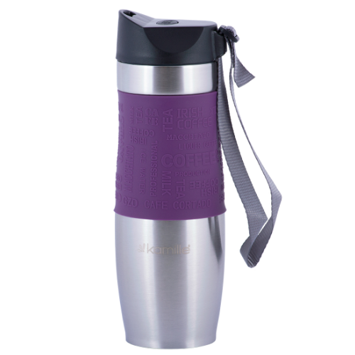 Термочашка 480мл нержавіюча сталь (мікс) KAMILLE 2051 Житомир - изображение 6