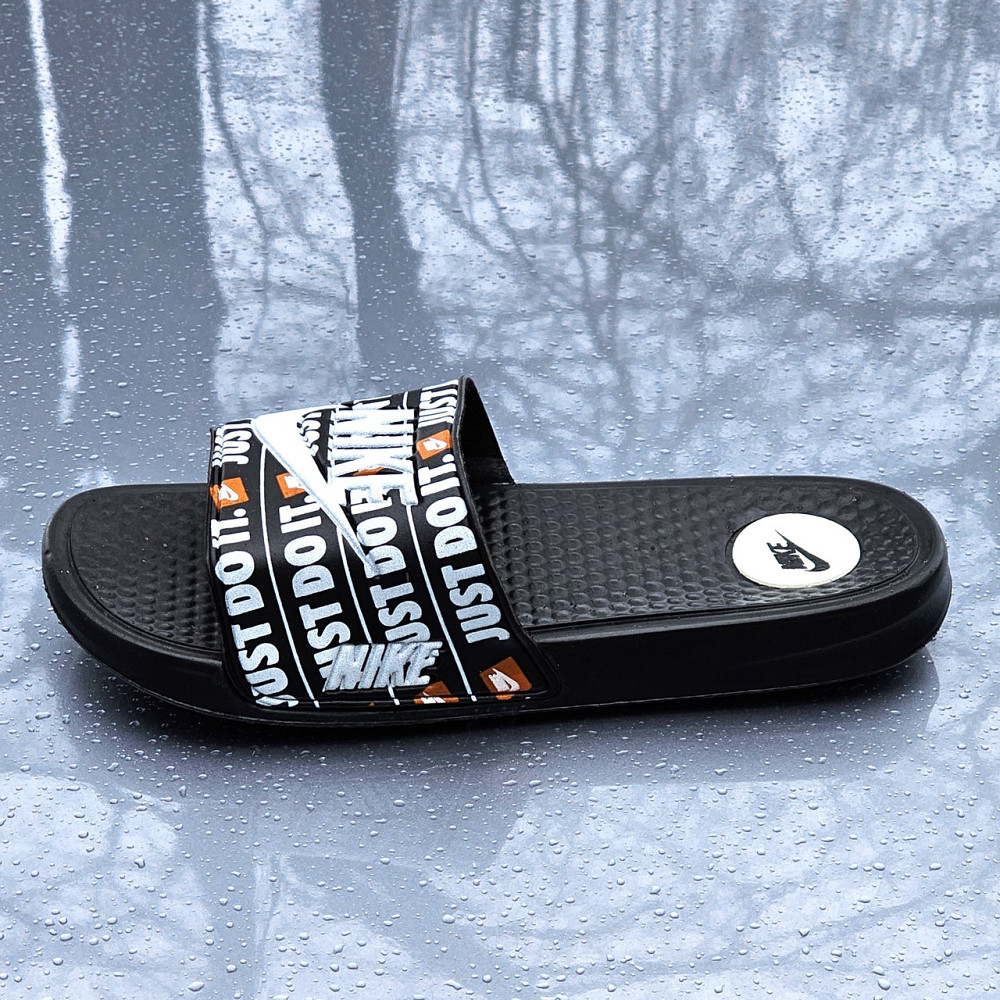 Чорні чоловічі Шльопанці Nike Сланці Білі капці Найк (розміри: 40,41,42,43,44) Дніпро - фото 7