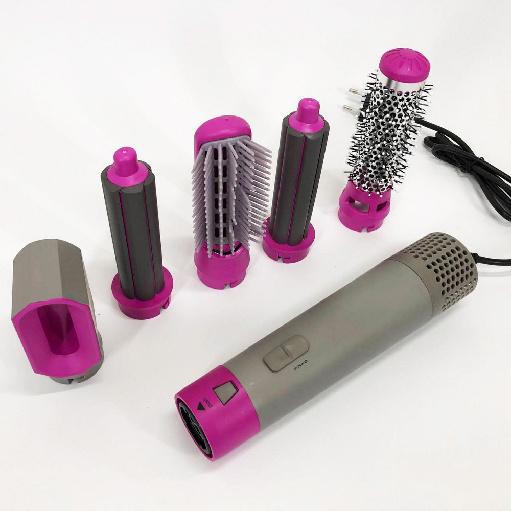 Фен з різними режимами 5, Фен для об'ємної укладки, Багатофункціональний фен-щітка для волосся GC-68 Львів - фото 2