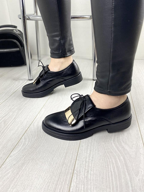 Olli Туфлі жіночі OLLI T-1-2450 чорні (весна-осінь, шкіра натуральна) (3238) Коломыя - изображение 4