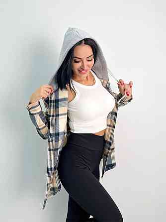 Жіноча тепла сорочка "Delta" оптом | Норма Бежевий, 46-48 Київ