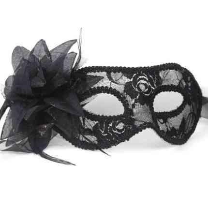 Маска на маскарад з квіткою one size чорний Київ