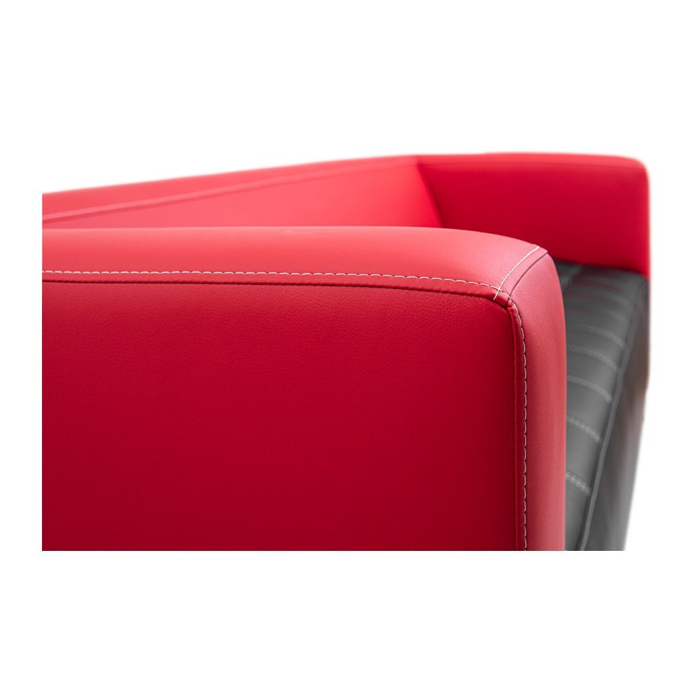 Диван Richman Space трійка на металокаркасі 195*76*76H Червоно-чорний Київ - фото 7