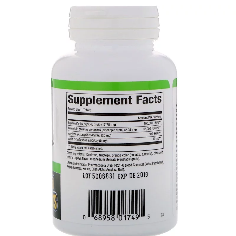 Пищеварительные ферменты папайи (Papaya Enzymes) 60 жевательных таблеток Киев - изображение 2
