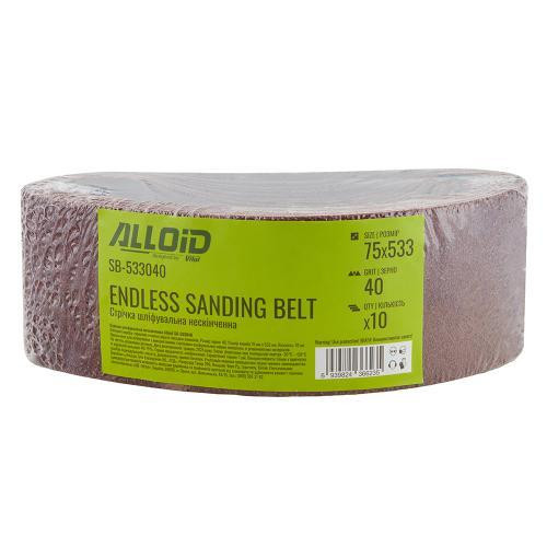 Стрічка шліфувальна нескінченна 75х533мм, зерно 40, 10шт Alloid Одесса - изображение 6