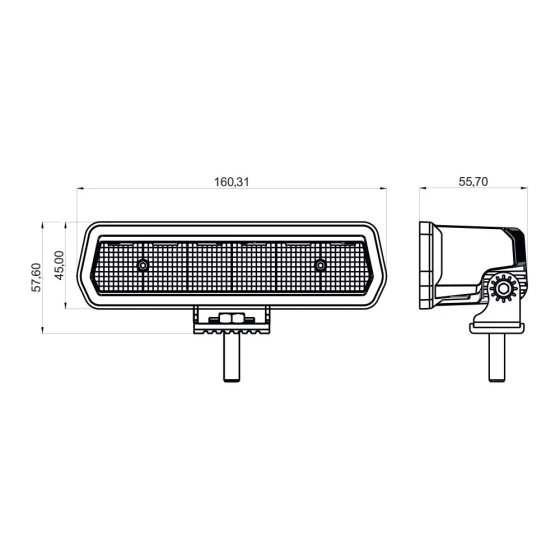 Светодиодная фара StarLight SL-W0830F ближний рассеянный свет, прожектор WHITE 30W 3000Lm 5700K 12/24V Харьков