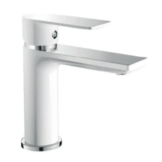 Змішувач для умивальника HAIBA ALEX 001 WHITE-CHROME HB9562 Харків