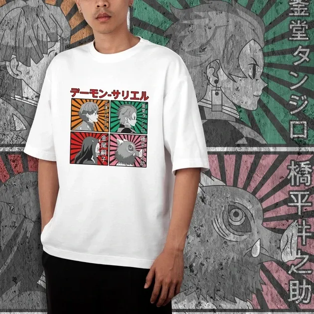 Футболка для підлітка хлопчика з принтом Клинок, рассекающий демонов Pop Art WE Розмір 160 Anime10357 Дніпро - фото 3