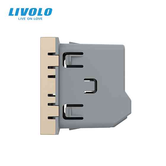LIVOLO Сенсорний вимикач LIVOLO Sense, 2-сенсорний, золотий, 5А 230В, без нейтралі, модуль без Коломия