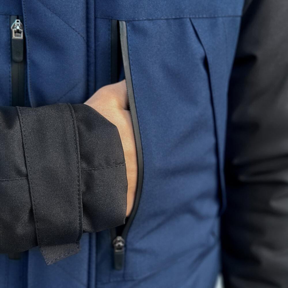 Парка чоловіча зимова з капюшоном Pobedov Seniora Udacha Gray Київ - фото 3