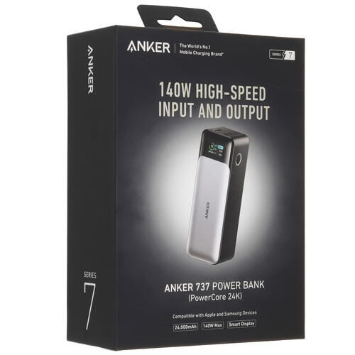 Універсальна мобільна батарея Anker PowerCore 737 GaNPrime 24000 mAh 140 W Black (A1289011) 16147 Харьков - изображение 11